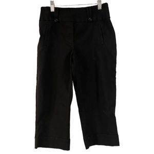 Reitmans ‘The Original Comfort’ Pull on Capris Button Details, Black, Size 5
